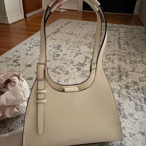 Calvin Klein Beige Shoulder Bag